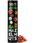 SILO Nuts Organic Hazelnuts Raw 454 gr Whole Turkish Origin Natural with Skin