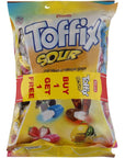 Elvan Toffix Sour Filled Chewy Candy - 350 gm X 2