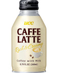 UCC Ready to Drink Caffe Latte 879 FL OZ Pack of 24 Delicious Rich and Creamy Convenient Bottled Coffee Drinks For OntheGo Imported from Japan