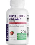 Bronson Apple Cider Vinegar 3000 MG per Serving Extra Strength - Non-GMO, 200 Vegetarian Tablets