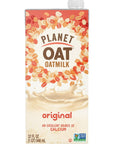 Planet Oat Oatmilk Without Lactose or Dairy NonGMO Original 32 Fl Oz Pack of 6