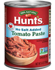 Hunts Tomato Paste No Salt Added Keto Friendly 6 oz