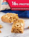 Atkins Peanut Butter Granola Protein Meal Bar - 12 Count