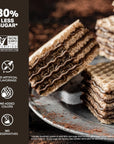 Loacker Quadratini Dark Chocolate Wafer Cookies LARGE  Premium Crispy Bite Size Wafers  30 Less Sugar  NONGMO  LARGE Pack of 6