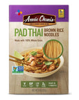 Annie Chuns Pad Thai Brown Rice Noodles Non GMO Vegan Gluten Free Low Fat 8 Oz Pack of 6