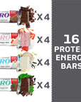 Power Crunch PRO Protein Wafer Bars Variety Pack in 4 Flavors 20 Ounce Bars 16 Count High Protein