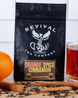 Revival Tea Company Orange Spice Cinnamon Tea  Black Tea Blend with Orange Peel and Cinnamon  24 Tea Bags