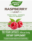 Nature's Way Raspberry Leaves, 640 mg per serving, 100 Capsules