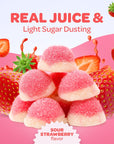 Strawberry Puffy Gummy Candy  Bulk Pack 2 Pounds  Pink Sweets