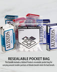 Altoids Arctic Mints Variety Pack of 63 Flavors of Altoids Arctic Mints  Arctic Wintergreen Arctic Strawberry and Arctic Peppermint  Bundle With Ballard Products Pocket Bag