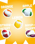 Freeze Dried Candy Variety Pack  Dried Snacks at 99 Efficiency for 48 Hours at 50 Fahrenheit using Professional Freeze Driers  Treats of Premium Flavors including Lemon Raspberry Strawberry Apple and Orange  4 OZ