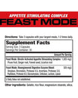 MuscleMeds Feast Mode Appetite Stimulant Weight Gain Pills Digestive Enzymes Safe and Effective 90 Caps, Unflavored, 90 Count