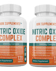 KRK SUPPLEMENTS 2 Bottles Nitric Oxide Complex 3500mg - 240 Total Capsules