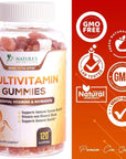 Multivitamin Gummies, Daily Adult Gummy Vitamin for Women & Men, Extra Strength Immune Health Support Supplement with Vitamins A, C, D, E, B-6, B-12, Zinc and More - Non-GMO, Berry - 120 Gummies