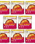 Prince Katsu Gourmet Instant Ramen Noodles Hot N Spicy Flavored Noodle Soup 8 Pack 40 Servings Premium Microwaveable Ramen Soup Mix