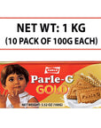 ParleG Gold Biscuits 1 KG 10 pack of 100g