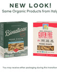 Bionaturae Penne Rigate Pasta Noodles - Gluten Free Pasta Organic, Rice & Lentil Pasta, Kosher Certified, High Protein, Non-GMO, USDA Certified, Gluten Free Pastas, Crafted in Italy - 12 Oz, 6 Pack