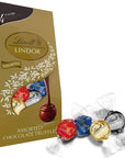 Lindt LINDOR 4 Flavors Assorted Truffles, 19 oz. Bag