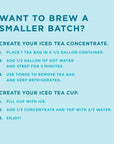 Teatulia Organic Signature Black Iced Tea Pitcher Bags 24 Jumbo Tea Bags  Brews 15 Gallons  100 Compostable  Unsweetened Iced Tea