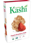 Kashi Breakfast Cereal, Vegan Protein, Organic Cereal, Strawberry Fields, 10.3oz Box (1 Box)