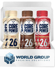 World Group Packing Solution Bundle  Fairlife 26g Protein Milk Shakes Variety Pack Ready To Drink for Workout Recovery 14 Fl Oz pack 2 Chocolate 2 Vanilla 2 Strawberry Banana Pack of 6