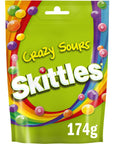 Original Skittles Crazy Sours Pouch Great Value Imported From The UK England