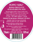 Sanniti Pioppo Alcohol Free Italian Frizzante SemiSparkling NonAlcoholic Beverage 750 ml Red Pioppo Nero