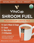 VitaCup Shroom Fuel - Mushroom Based Instant Coffee Alternative Packets - 10 ct