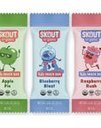 Skout Organic Real Food Bars for Kids Fruit Variety Pack (36 Pack) | Organic Snacks for Kids | Plant-Based Nutrition, No Refined Sugar | Vegan | Gluten, Dairy, Grain & Soy Free