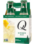 Q Mixers Premium Ginger Ale Real Ingredients  Less Sweet 67 Fl Oz 24 Bottles