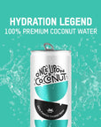 Once Upon a Coconut 100 Pure Coconut Water  Low Calorie AllNatural Drink with Electrolytes  No Added Sugar or Sweeteners  NonGMO  GlutenFree  Pack of 12 Cans each 108 fl oz