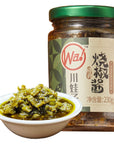 BAILINHOU Sichuan Flame Roasted Diced green chiles sauce asian 828oz235g chuanwazi green chilis canned imported of china