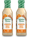 Walden Farms Limited Edition Pumpkin Spice Creamer 12 oz Bottle 2 Pack  Vegan Paleo  Keto Friendly NonDairy Milk Substitute 0g Net Carbs  For Coffee Tea Smoothies Shakes Desserts and More