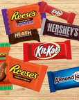 Hersheys Chocolate Snack Size Milk Chocolate Assortment  Hersheys Milk Chocolate Peanut Butter Cups Almond Joy Kit Kat Heath and Rolo  Individually Wrapped Bulk Pack Variety Bag 2 Pounds