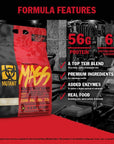 Mutant Mass | Weight Mass Gainer Protein Powder - high Calorie Protein Powder for Muscular Mass - Vanilla Ice Cream - 5 Pound