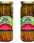 Amish Wedding Hot Pickled Asparagus Tangy Flavor Simple Ingredients 2 Jars