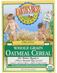 Earth's Best, Organic Whole Grain Oatmeal Cereal - 8 Oz (227 G)