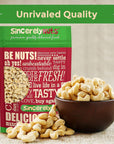 Sincerely Nuts  Raw Cashews Whole and Unsalted  Healthy Snack Source of Protein  Keto and Paleo Friendly Gourmet Quality Vegan  Cashew Nuts 5LB Bag