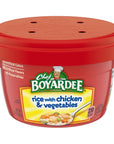 Chef Boyardee Rice with Chicken  Vegetables Microwavable Meals 725 oz Pack of 6 with By The Cup Mood Spoons