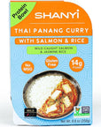 ShanYi Instant Microwave Meals Ready to Eat Japanese Curry Tuna Teriyaki Tuna Steak Thai GreenPanang Curry with SalmonTuna and Jasmine Rice Prepared Foods 250g88oz 6in1 Mixed flavors 6 Pack