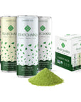 MatchaKo Matcha Beverage Variety Pack Organic Vegan Made with Japanese Ceremonial Grade Green Tea Matcha Powder Energy from L Theanine Oat  Almond Milk Matcha Latte Unsweetened  Lemonade Flavors 75 fl oz 4 Pack