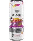 CELSIUS Sparkling Galaxy Vibe Functional Essential Energy Drink 12 Fl Oz Pack of 12