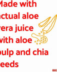 Iberia Aloe Vera Drink With Aloe Pulp and Chia Seeds - 16.9 fl oz (Pack of 8)