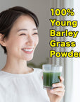 NIHON YAKKEN Kin no Aojiru  Young Barley Green Grass Juice Powder with Rich Dietary Fiber No Addtives 100 Japanese Grown  ReadytoUse 01 oz 3g Individual Packet  46pcs