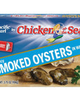 Pacific Pearl Fancy Smoked Oysters in Water 375 oz Pack of 12