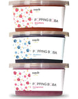 Mayde 3Flavor Popping Boba Pearls Berry Blend Party Kit 3Pack 490 Grams