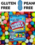 Dubble Bubble Mini Gumball Machine Refills 5 oz Bag 2Pack 12 inch 13mm Assorted Fruit Flavor Bubble Gum Bundle With Galley Grove SugarFree Breath Mints