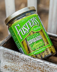 Fosters Pickled Asparagus Jalapeno 32oz 2 Pack Pickled Asparagus Spears in a Jar Traditional Recipe Gluten Free Fat Free Spicy Pickled Asparagus Preservative Free Pickle Asparagus is fresh