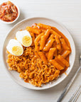 Samyang Hot Chicken Buldak Ramen 3 Flavor with Korean Rice Cake Tteokbokki Stick  Rapokki Stir Fried Ramen Noodle with Tteokbokki Value Pack MAKE YOUR OWN DISH