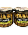 Old Riga Smoked Sprats in Olive Oil 250g62 Oz  Kosher Product Non GMO BPA Free Keto Friendly  Rich in Omega3 Fatty Acid Vitamins and Minerals From Fresh Wild Caught Sardines of Cold European Seas Pack of 2